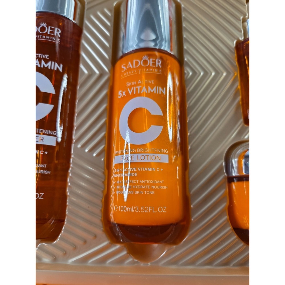 SADOER 5X Vitamin C Skincare Serum Toner Lotion Cream Cleanser **SEE NOTES** - Picture 6 of 8